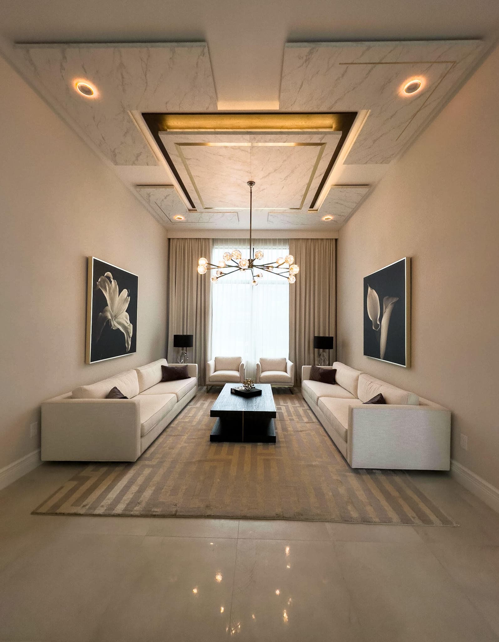 Delray Coffered Ceiling